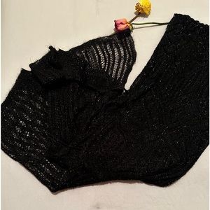 NWT RALPH LAUREN BLACK SOFT SCARF.